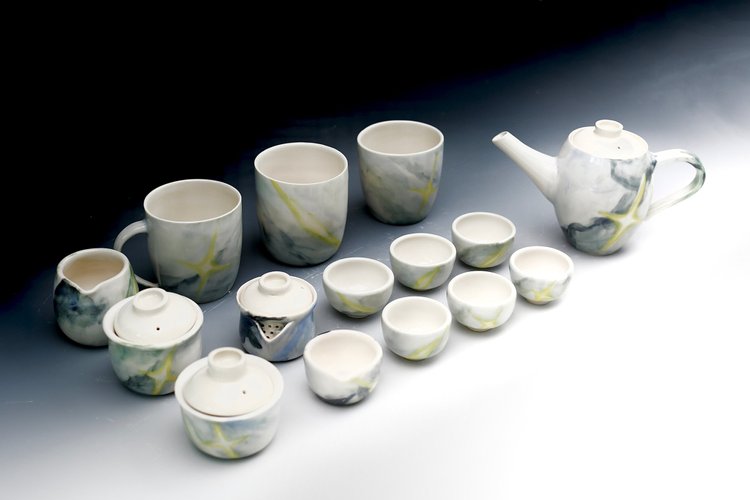 Tea set, porcelain