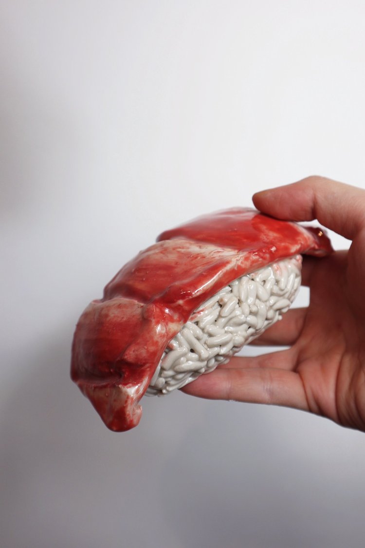 Sushi, porcelain