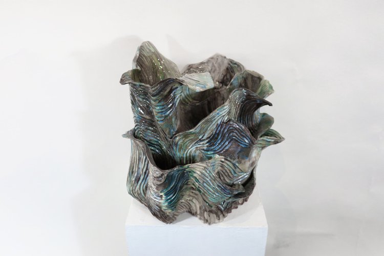 Sculpture, stoneware and porcelain