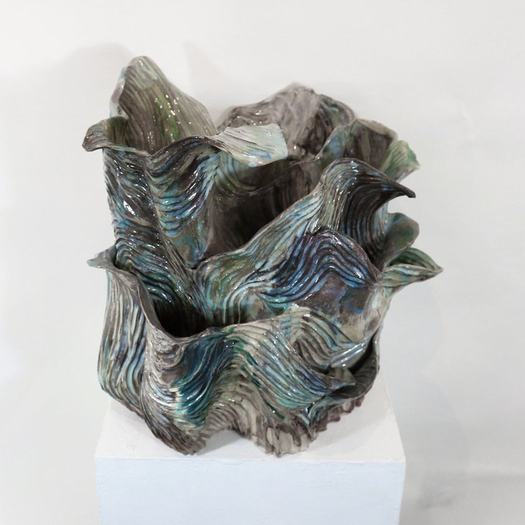 Sculpture, stoneware and porcelain
