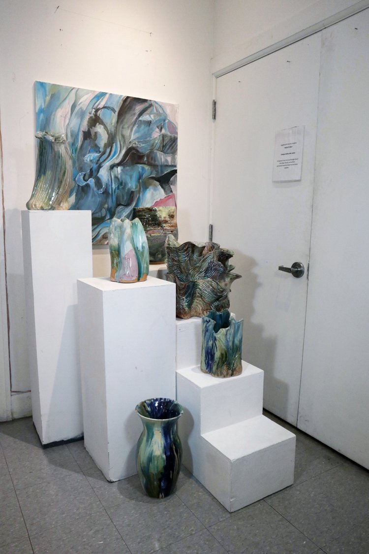 Sculpture, stoneware and porcelain