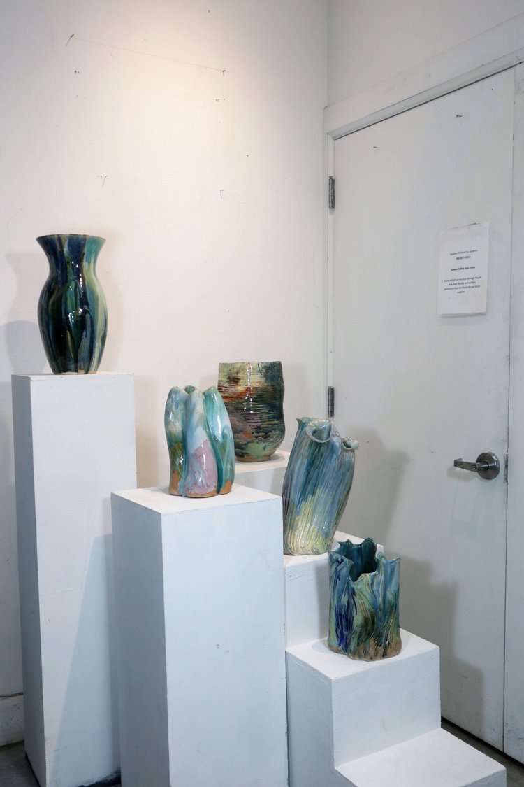 Sculpture, stoneware and porcelain