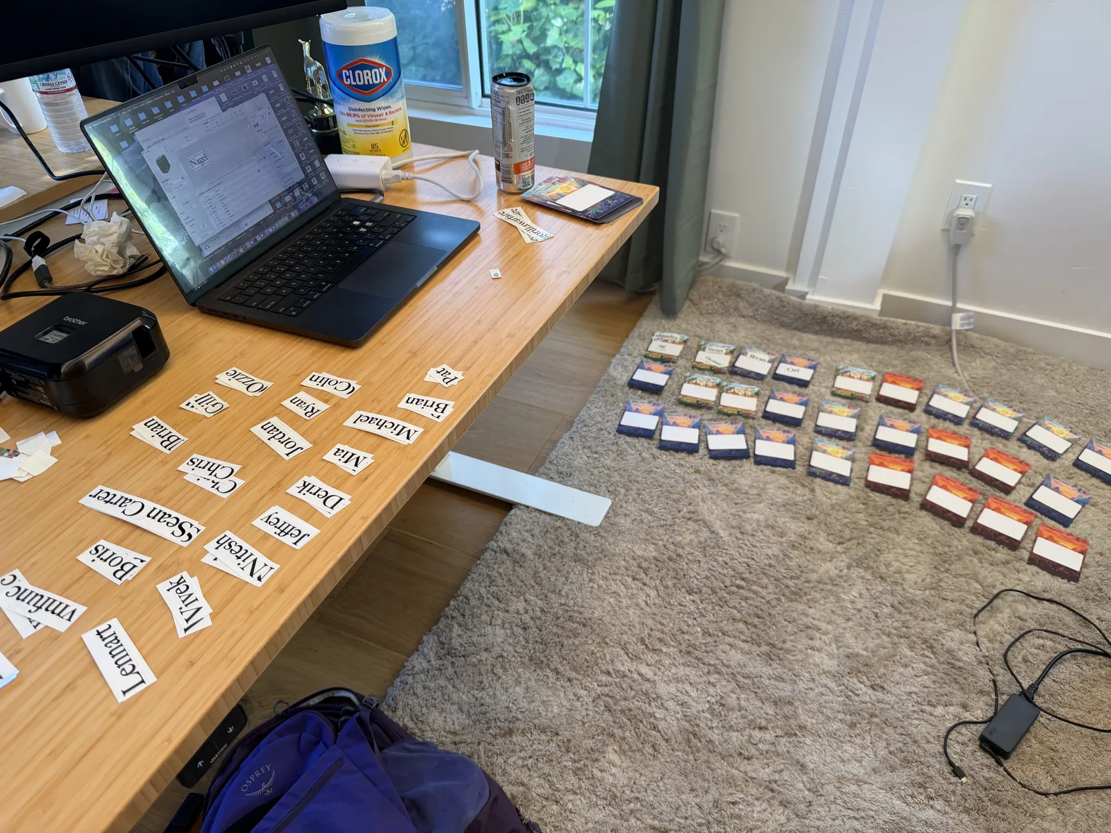 Was DIY-ing printed name badges (instead of having them write it themselves) for last minute ticket purchasers the best use of my time evening before the event? Definitely not. But it was really fun.